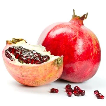 Pomegranate isolated Stock Photos