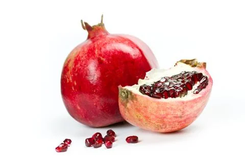 Pomegranate isolated Stock Photos
