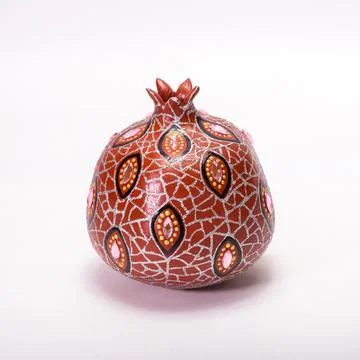 Pomegranate isolated on white background Stock Photos