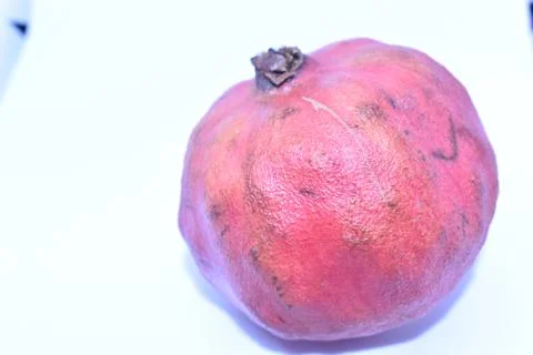 Pomegranate isolated on white background. Plant, nature. Stock Photos