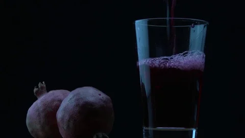 Pomegranate juice Stock Footage 81353914