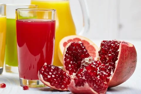 Pomegranate juice. Stock Footage 138544817