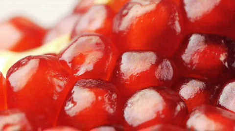 Pomegranate macro Stock Footage