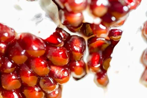 Pomegranate macro Stock Photos