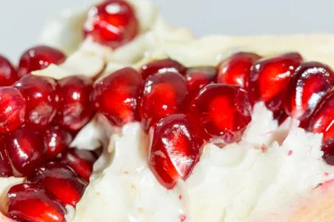 Pomegranate macro Stock Photos