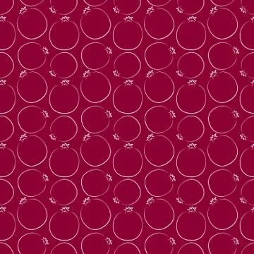 Pomegranate pattern Stock Illustration