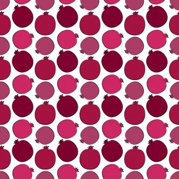 Pomegranate pattern Stock Illustration