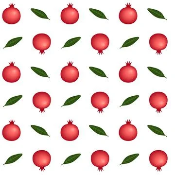Pomegranate pattern Ilustración de archivo
