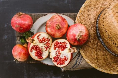 Pomegranate Stock Photos