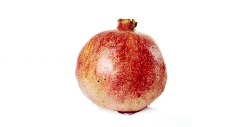 Pomegranate rotating white backround 動画素材 142324651
