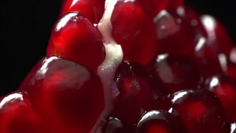 Pomegranate ruby red Stock Footage 82688300