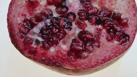 Pomegranate Scroll And Juice Effect  Stock Footage 73518782