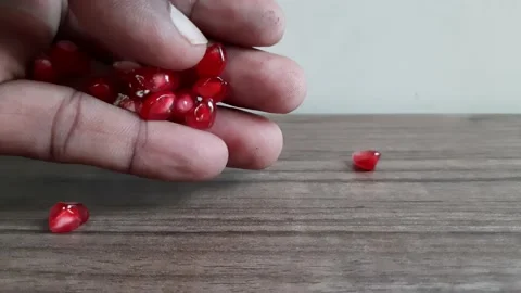 Pomegranate seed. Stock Footage 162568755