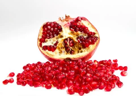 Pomegranate with seed Stock Photos