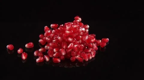 Pomegranate seeds Stock Footage 8571679