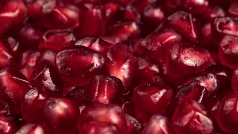 Pomegranate Seeds. Stock Footage 166366531