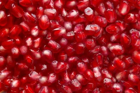Pomegranate seeds texture Foto stock