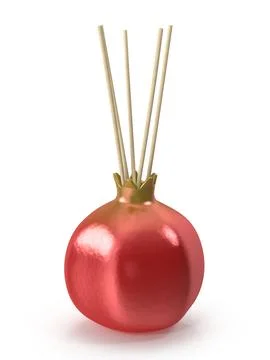 Pomegranate Shaped Reed Diffuser for Home Fragrance 스톡 일러스트