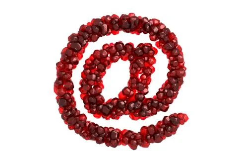 Pomegranate symbol on white background Stock Illustration