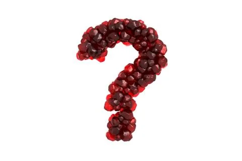 Pomegranate symbol ? on white background Stock Illustration