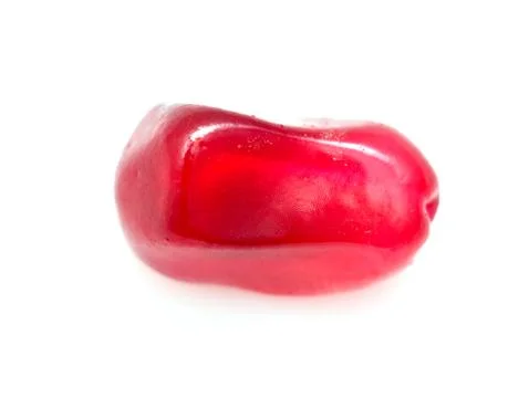 Pomegranate on a white background. macro Stock Photos