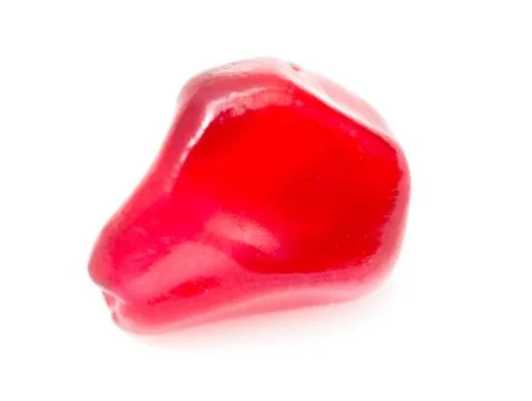 Pomegranate on a white background. macro Stock Photos
