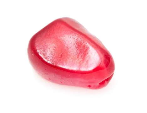 Pomegranate on a white background. macro Stock Photos