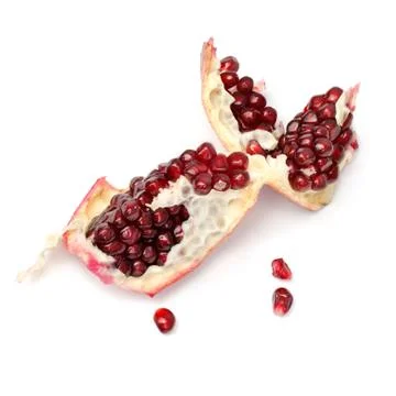 Pomegranate on white background Stock Photos