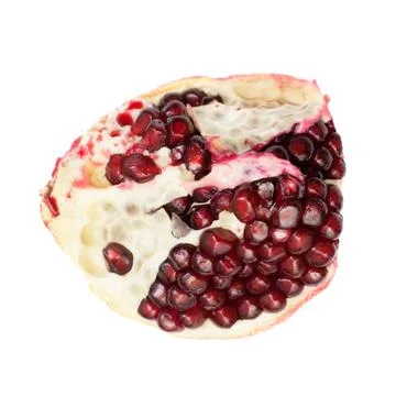 Pomegranate on white background Stock Photos