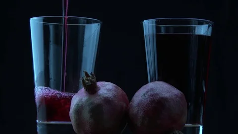Pomegranates and juice 스톡 동영상 81655700
