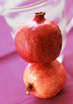 Pomegranates, close-up Stock Photos
