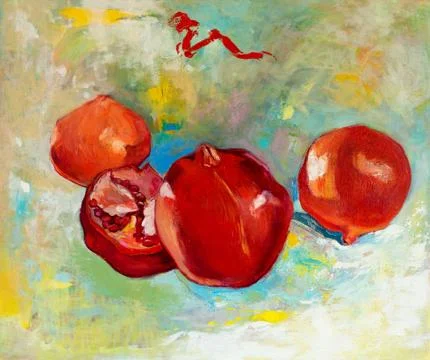 Pomegranates Stock Photos