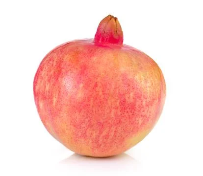 Pomegranates on white background Stock Photos