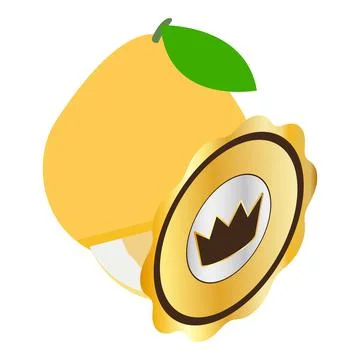 Pomelo icon isometric vector. Yellow exotic royal fruit Stock Illustration
