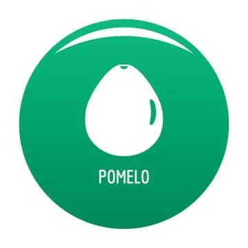 Pomelo icon vector green Illustrazione stock