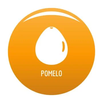 Pomelo icon vector orange Illustrazione stock