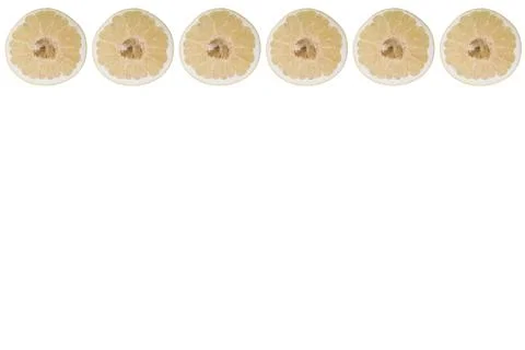 Pomelo slice on white background Fotos Stock