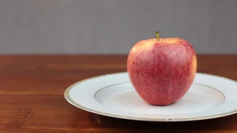 Pomme rouge bio studio Stock Footage 88101730