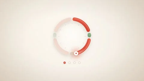 Pomodoro Focus Timer Ring Segments Filling Productivity Animation Vidéo 346828338