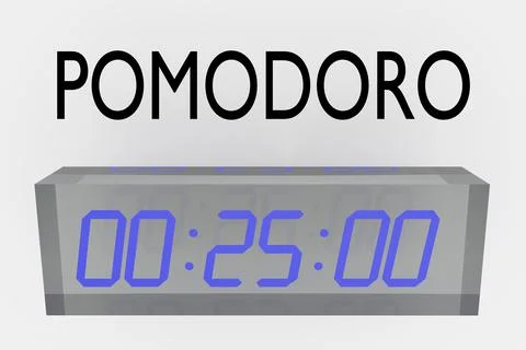 POMODORO - time management concept Stock Illustration