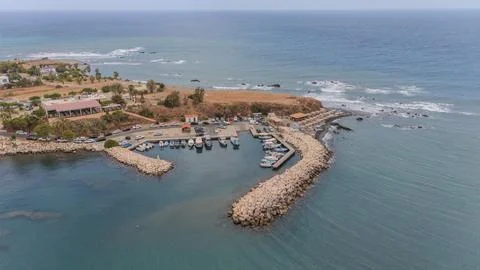 Pomos Harbour Stock Photos