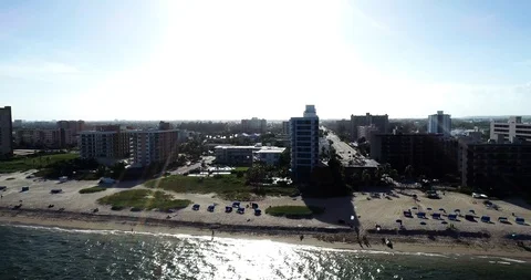 Pompano Beach FlyBy Stock Footage 98305854