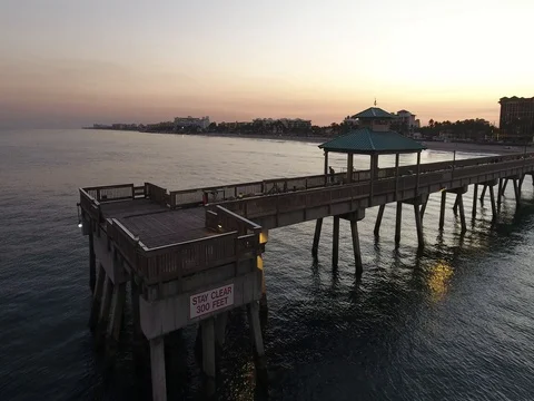 Pompano Beach Pier Video stock 69998732