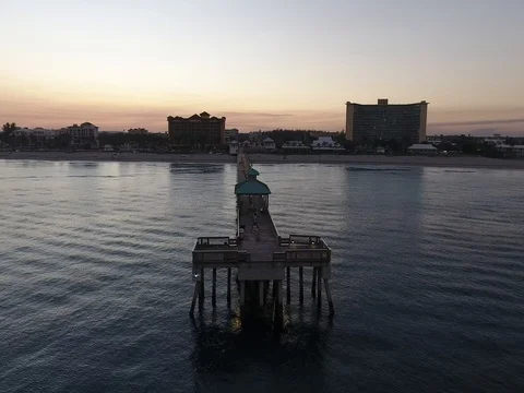 Pompano Beach Pier Video stock 69999199