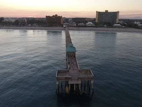 Pompano Beach Pier Video stock 70000736