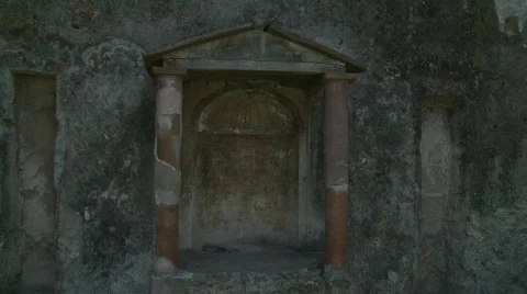 Pompei Lararium 2 Video stock 791330