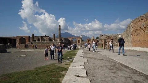 Pompei Timelapse Stock Footage 96754623