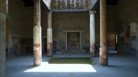 Pompeii domus Stock Footage 42211885
