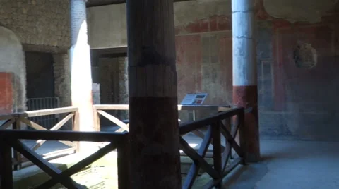 Pompeii House Stock Footage 42215459