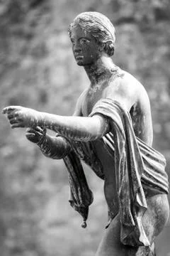 Pompeii. Statue of Apollo Stock Photos